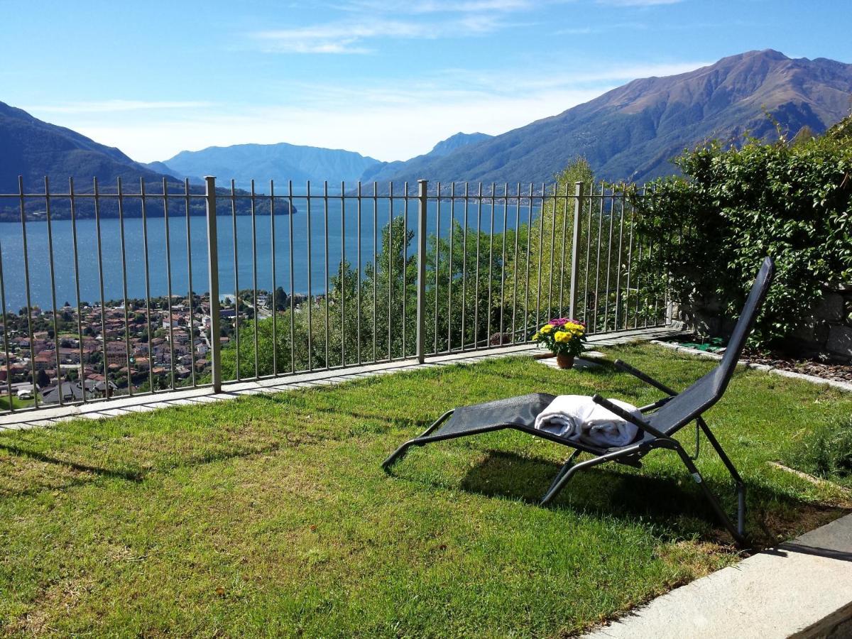 Villa Valuri Vista Magnifica Sul Lago Di Como Appartamento Piano Terra Vercana Exterior photo